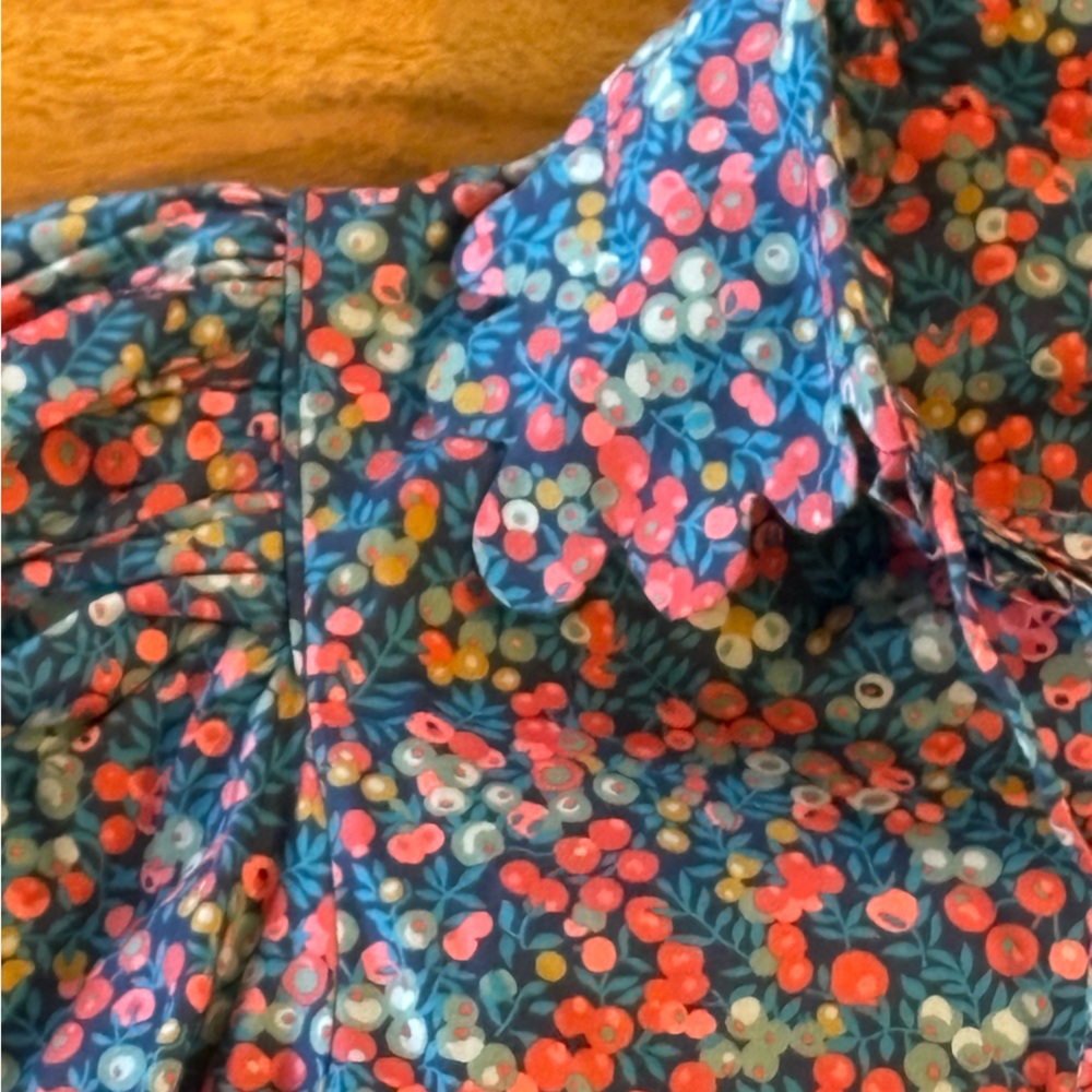 NWT HorrorVacui Liberty Of London Floral Blouse Small S Boho Puff Sleeve Shirt - Picture 10 of 12